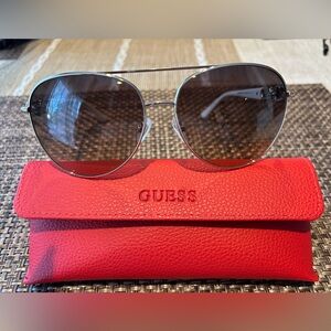 Guess Aviator Sunglasses with Red Case